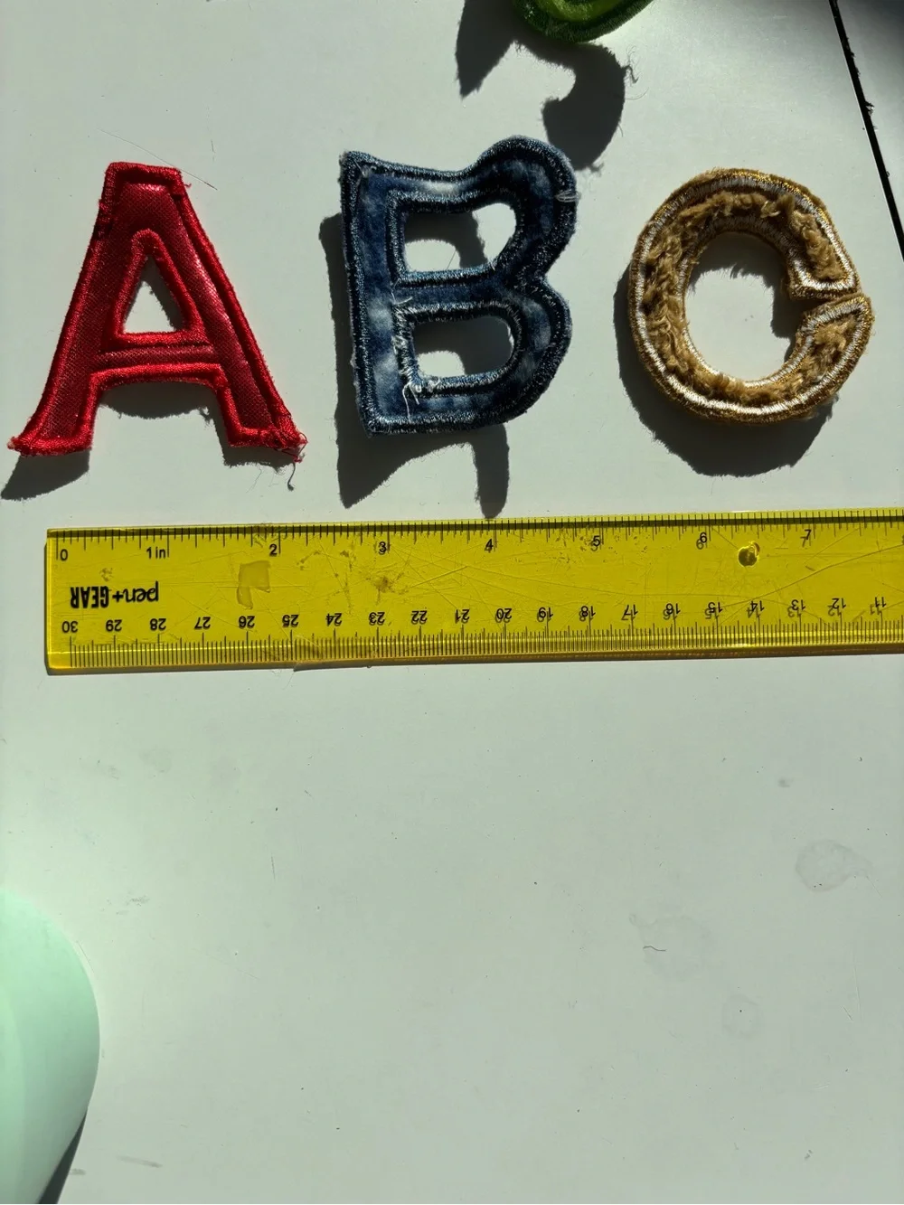 Sensory ABC Letter Play Set - Pink Felt Drawstring Pouch with Multicolor Letters